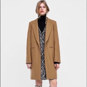 Zara camel wool coat
